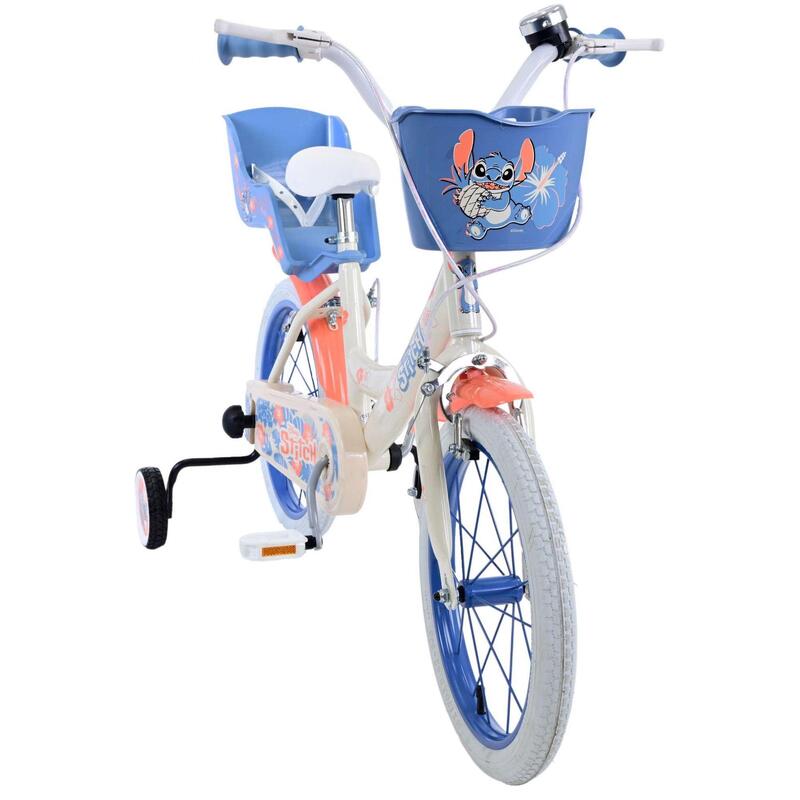 VOLARE BICYCLES Kinderfahrrad  Disney Stitch, 16  Zoll, ohne Rücktrittbremse