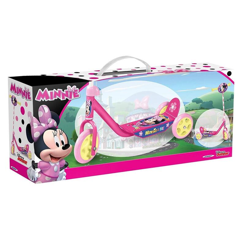 Disney Minnie Mouse 3-wiel Kinderstep Vrijloop Meisjes Roze/Geel