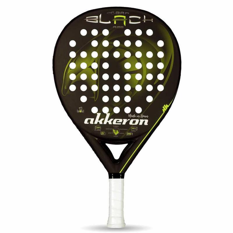 Pala de padel Adulto Akkeron cobra black a22