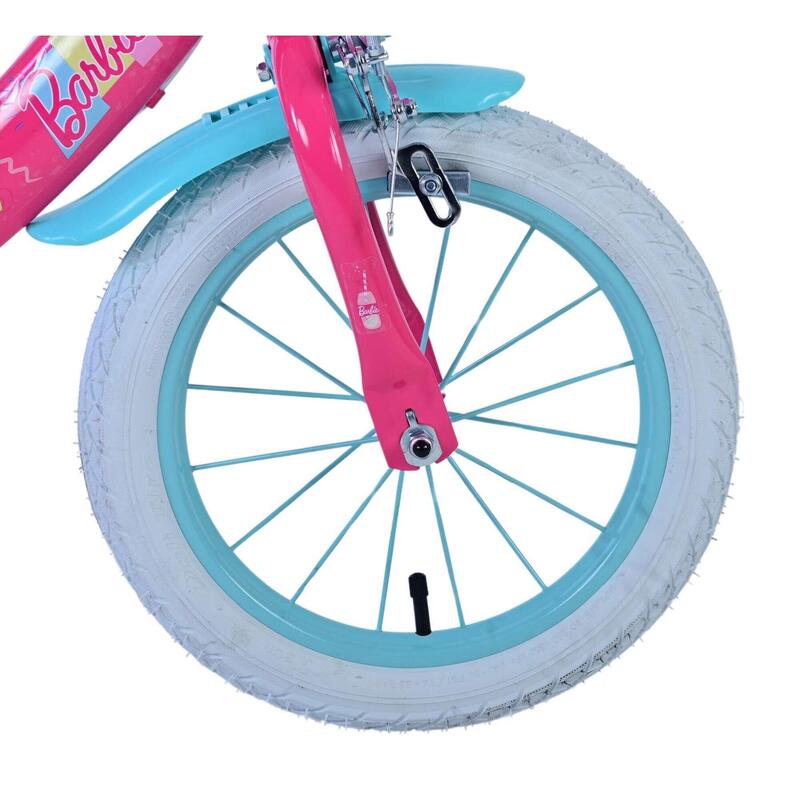 VOLARE BICYCLES Kinderfahrrad  Barbie 14  Zoll, ohne Rücktrittbremse