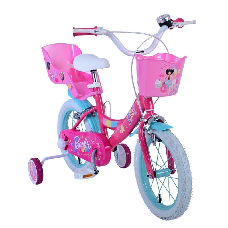 VOLARE BICYCLES Kinderfahrrad  Barbie 14  Zoll, ohne Rücktrittbremse