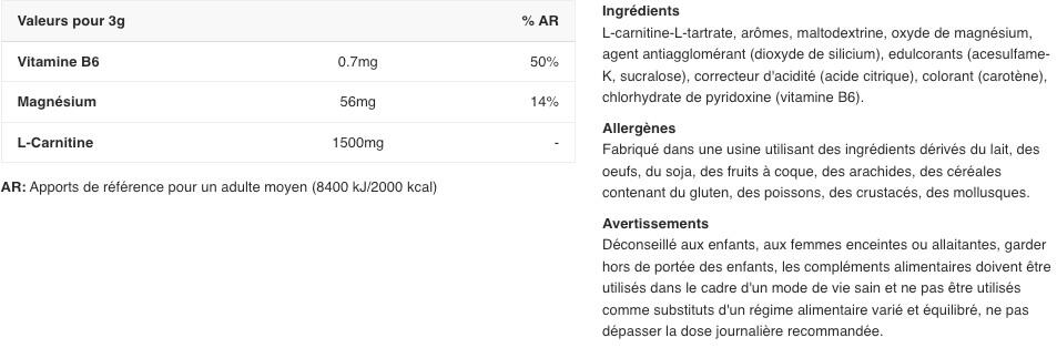 L-carnitine - L-carnitine Xplode Poeder (300g) - Oranje 2/3