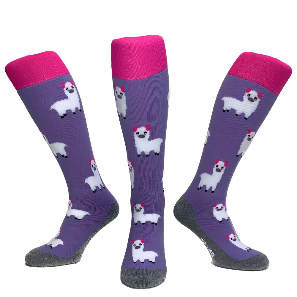 Chaussettes de sport longues Hingly, motif Alpaga 2/2