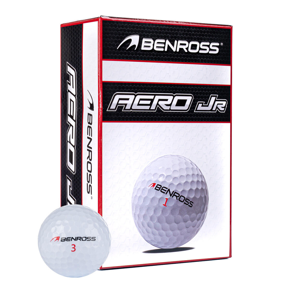 Benross Aero Junior 6 Golf Ball Pack 1/4