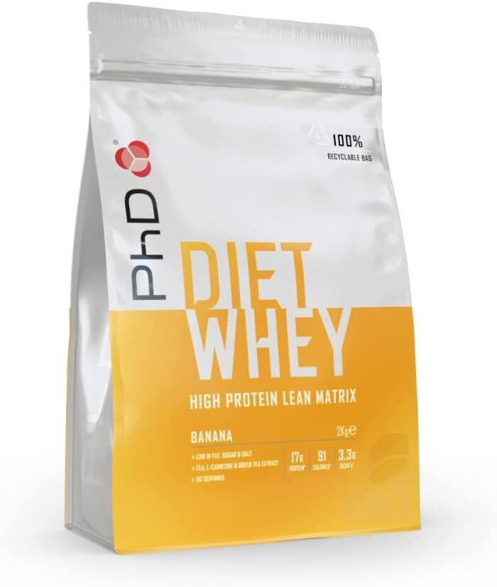 PHD NUTRITION PhD Nutrition | Diet Whey Powder | Banana Flavour | 2kg
