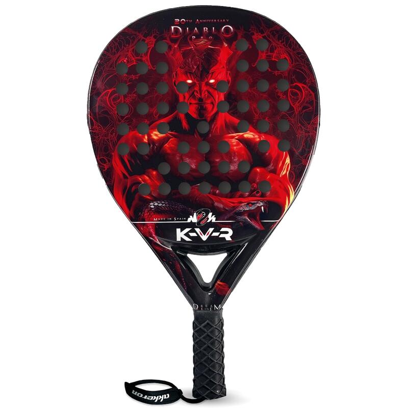 Akkeron KRV Diablo Pro Padelracket voor volwassenen 20 jubileum