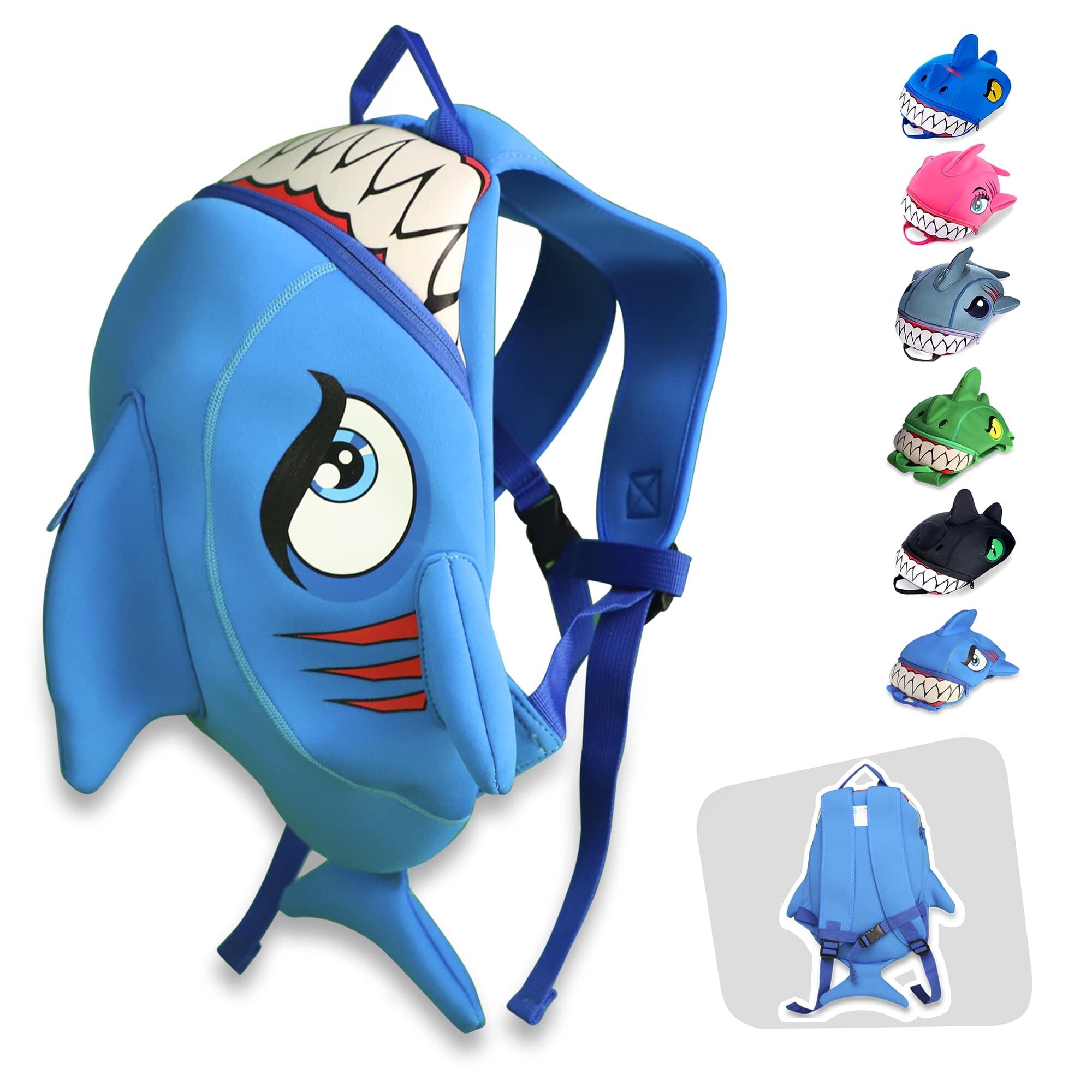 Zainetto per Scuola Materna in Neoprene | Squalo Blu | Testato e Certificato 4/5
