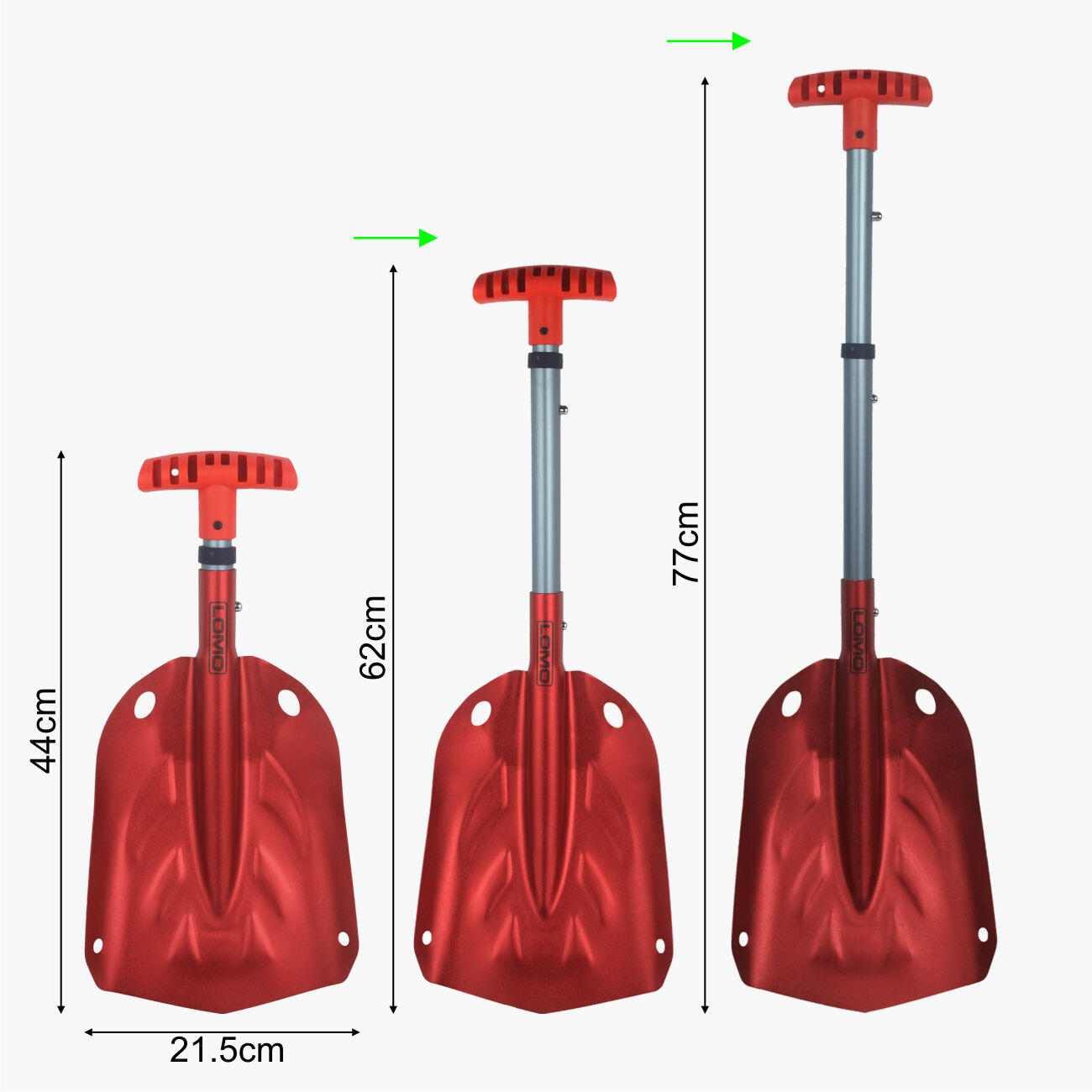 Lomo Lomo Telescopic Avalanche Snow Shovel 3/5