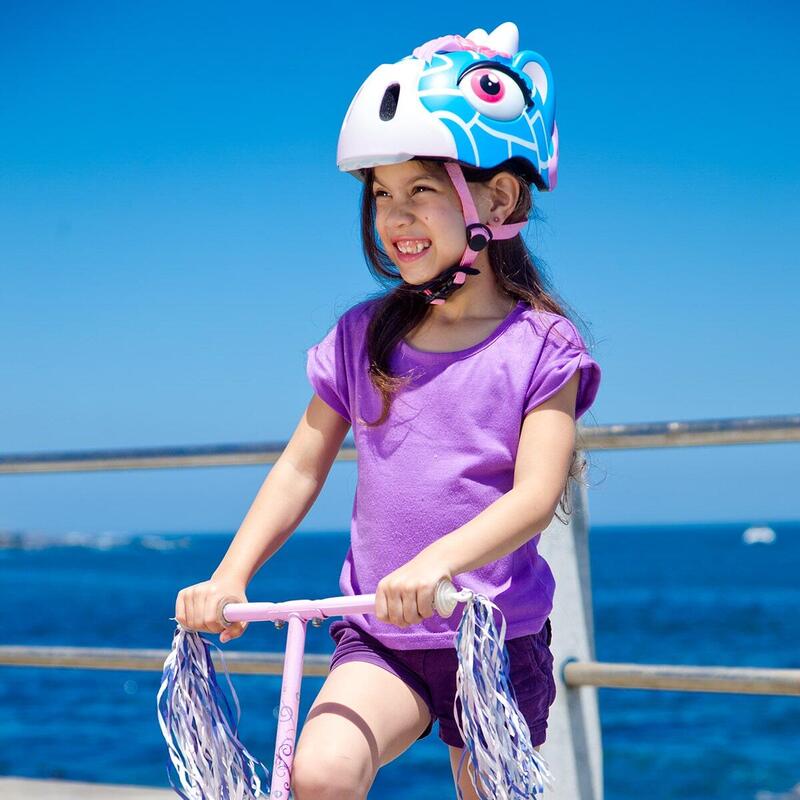 Casco da Bici per Bambini | Giraffa Blu | Crazy Safety | Omologato EN1078