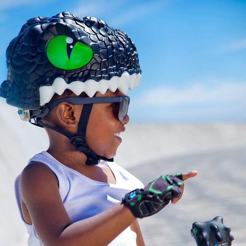 Casco de bicicleta para niños |Dragon Negro | Crazy Safety | Homologado EN 1078