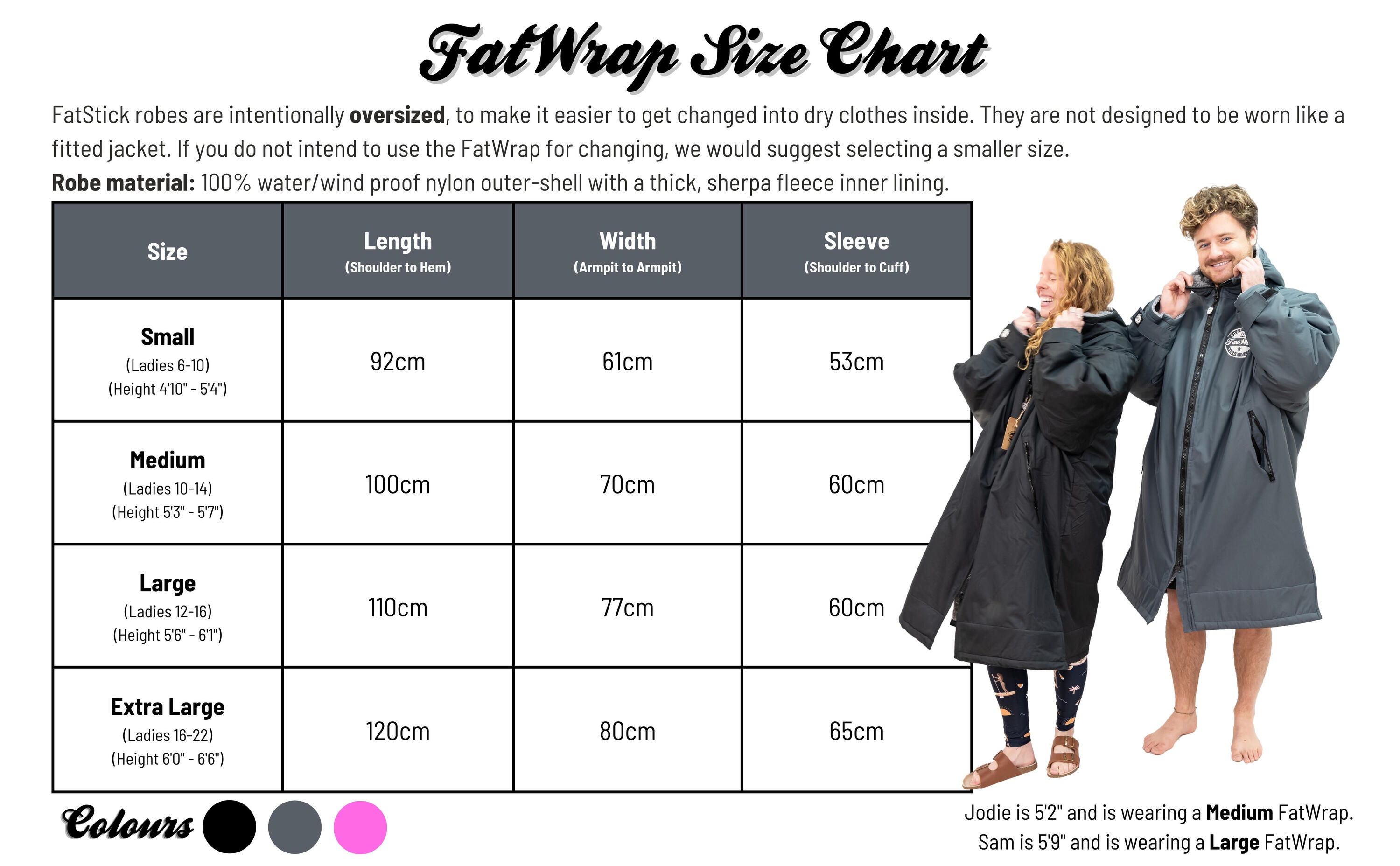 FatWrap Waterproof Change Robe - Storm Grey 6/6