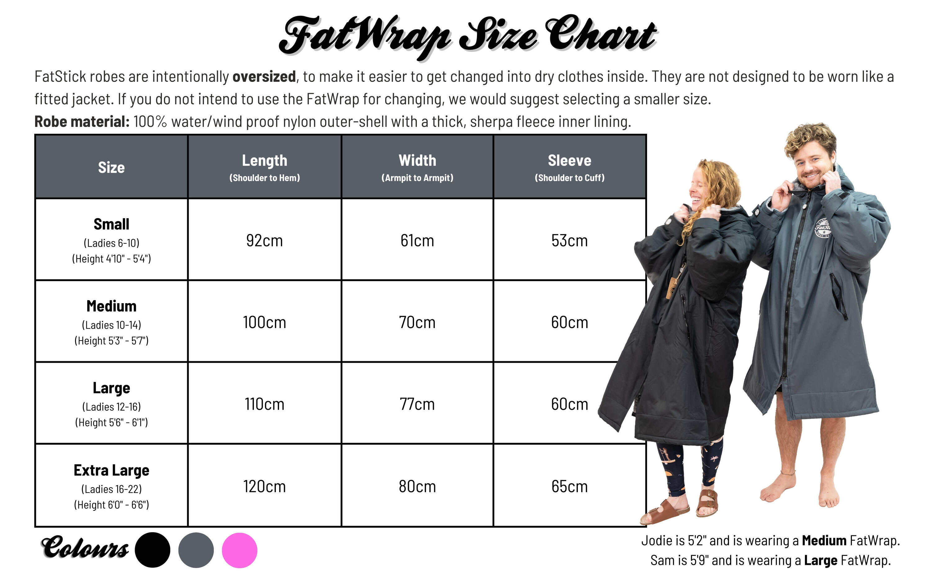 FatWrap Waterproof Change Robe - Shadow Black 6/6