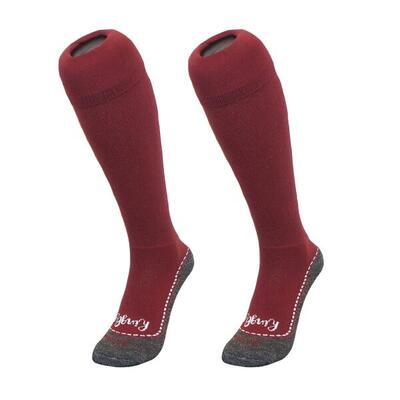 Hingly lange sokken bordeaux