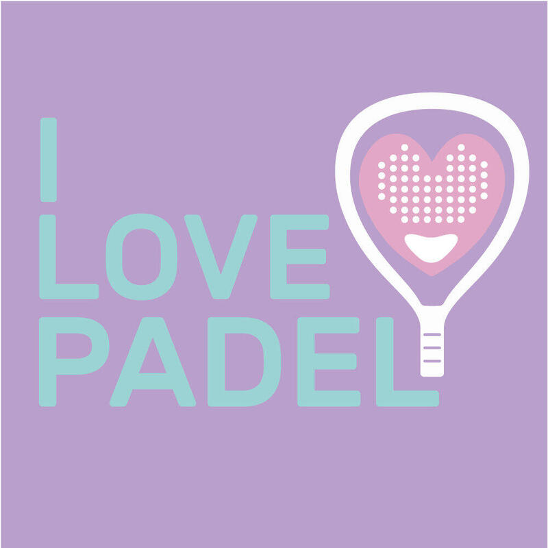 Hingly Hooded Sweater I Love Padel Lila