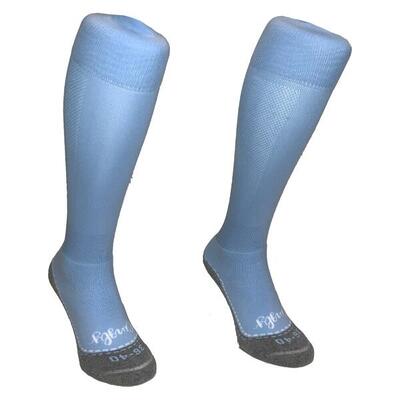 Hingly lange sokken effen licht blauw