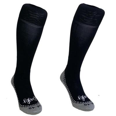 Hingly lange sokken effen zwart