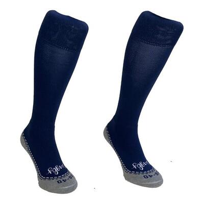 Hingly lange sokken effen navy