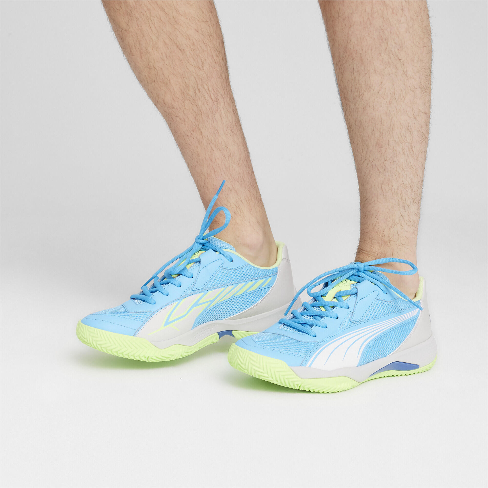 Calzado de pádel NOVA Court PUMA Luminous Blue White Glacial Gray 2/7