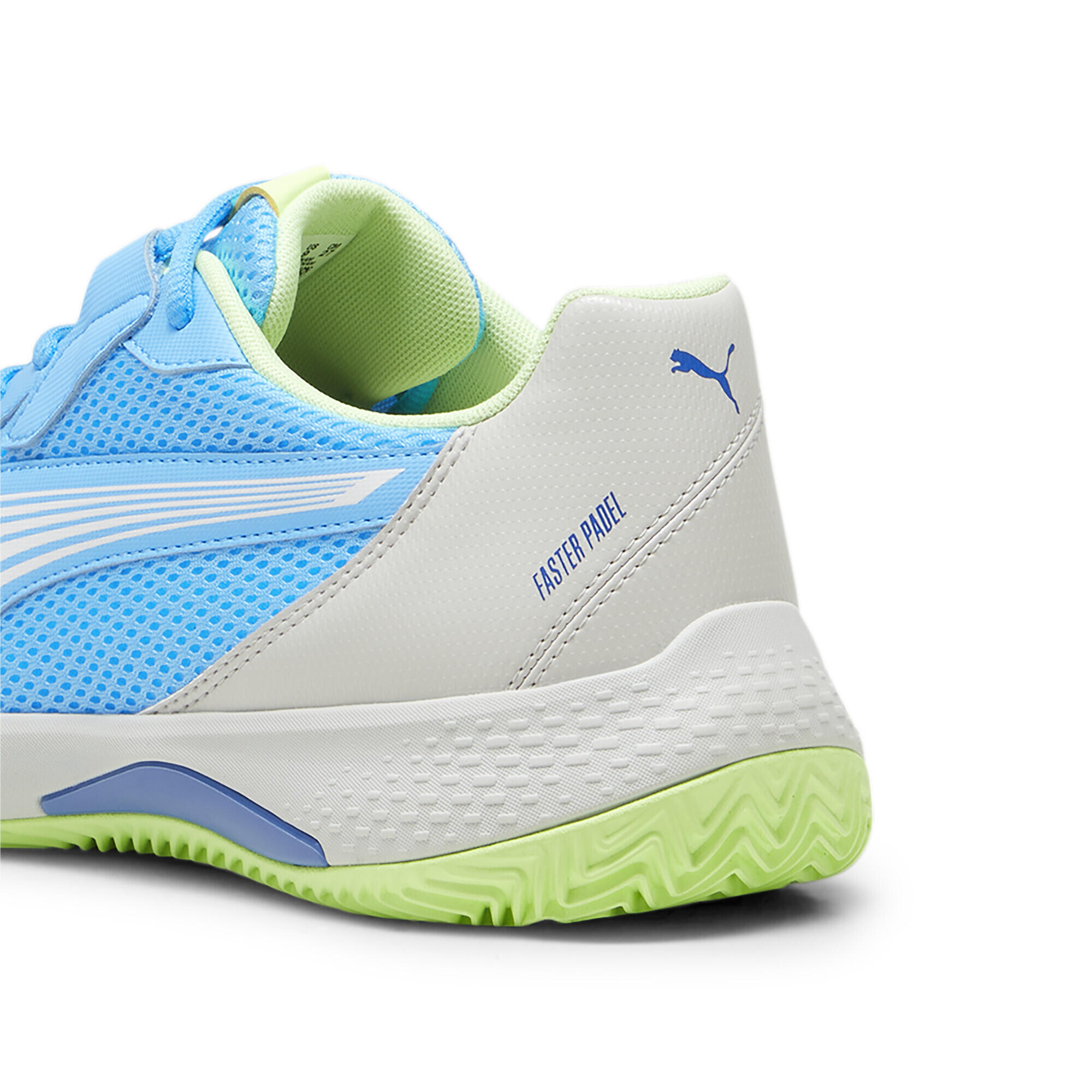 Calzado de pádel NOVA Court PUMA Luminous Blue White Glacial Gray 4/7