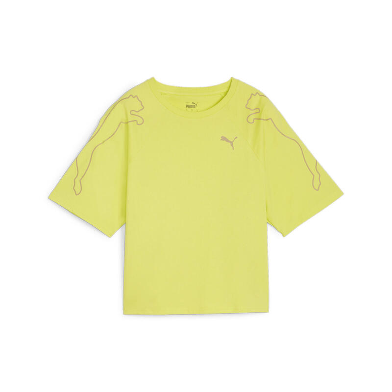 T-shirt PUMA MOTION Cat da donna PUMA Lime Sheen Green