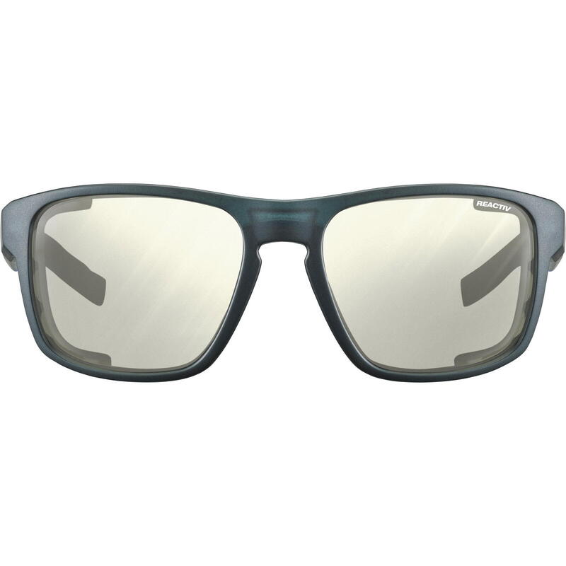 Hochgebirgsbrille Shield M Reactiv High Contrast 0-4 schwarz durchscheinend-blau