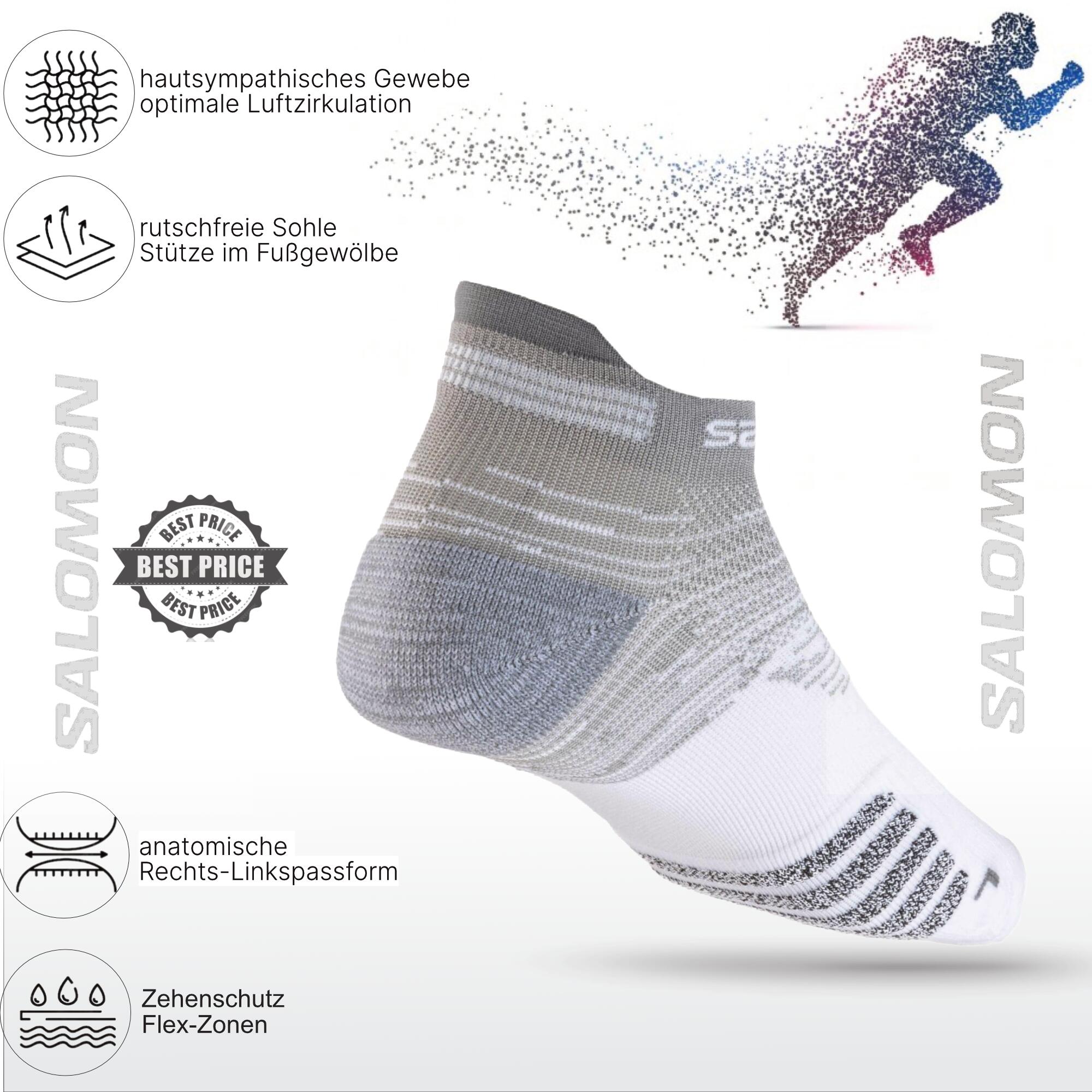 Salomon Socken DX-SX Predict Laufsocken Training-Socken 3/4