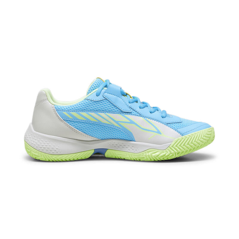 NOVA Court Padel-Schuhe Erwachsene PUMA Luminous Blue White Glacial Gray