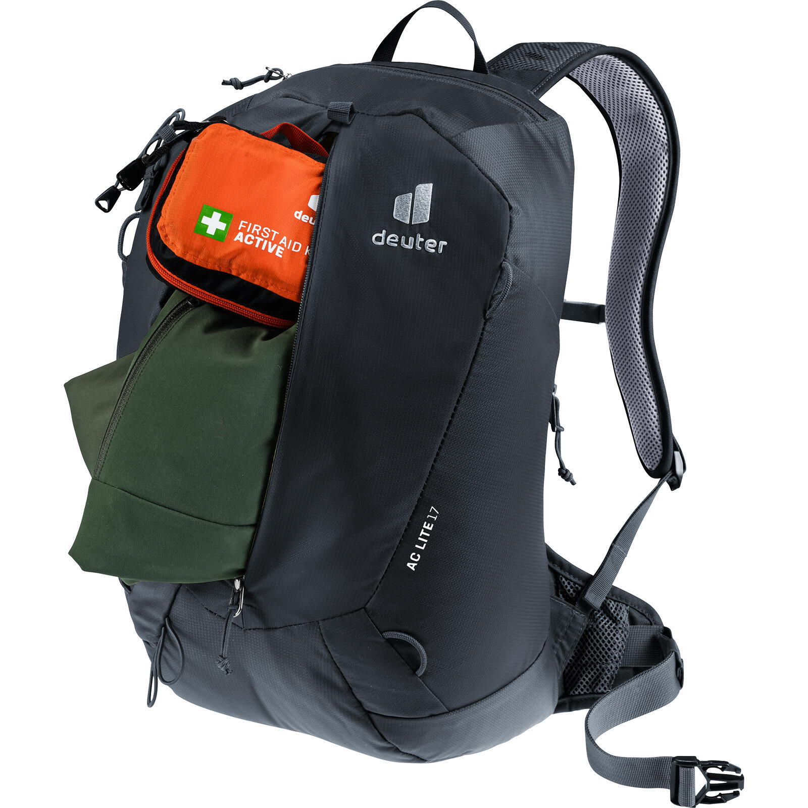 Sac à dos Deuter AC Lite 17 L noir léger ventilé Aircomfort ouverture frontale 5/7