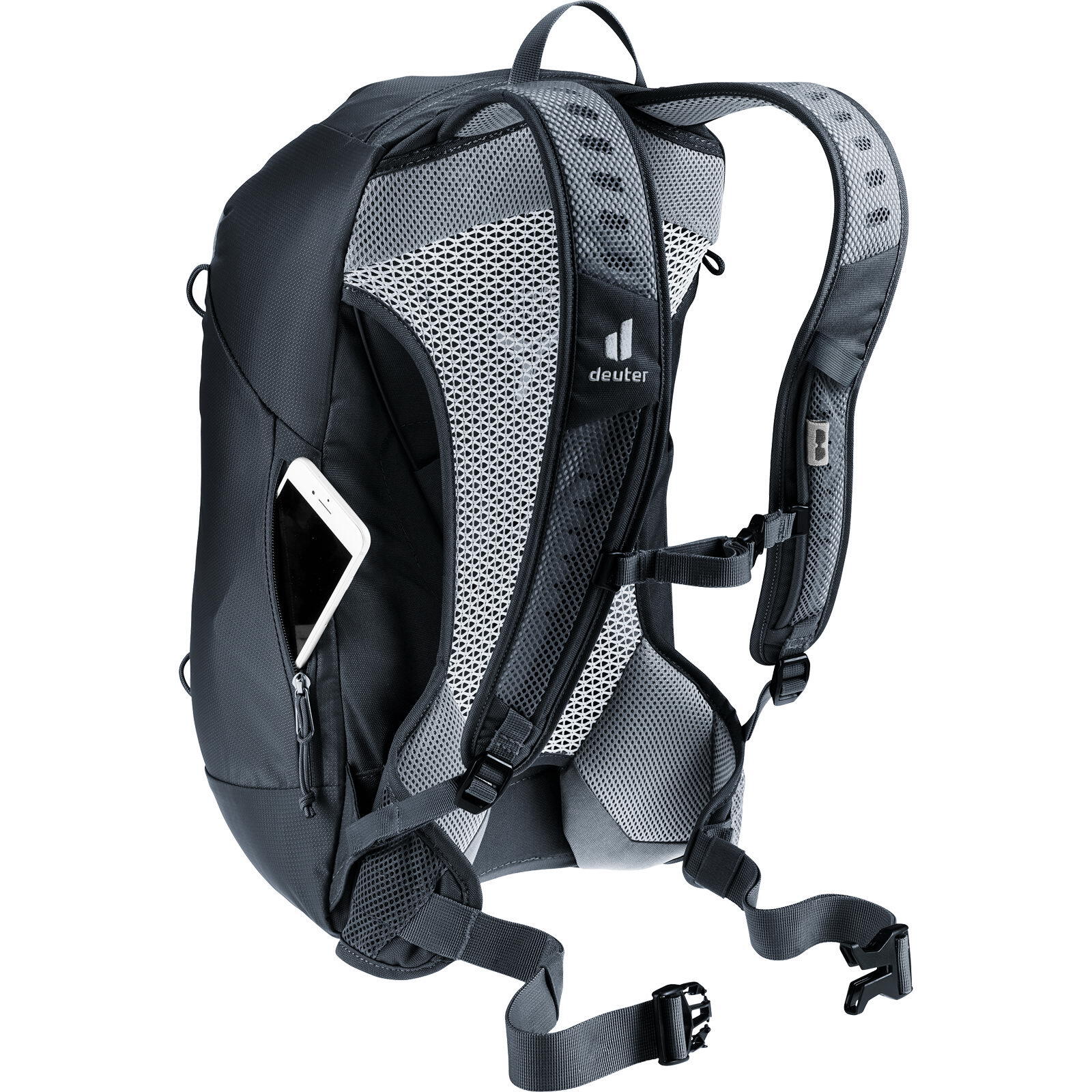 Sac à dos Deuter AC Lite 17 L noir léger ventilé Aircomfort ouverture frontale 4/7