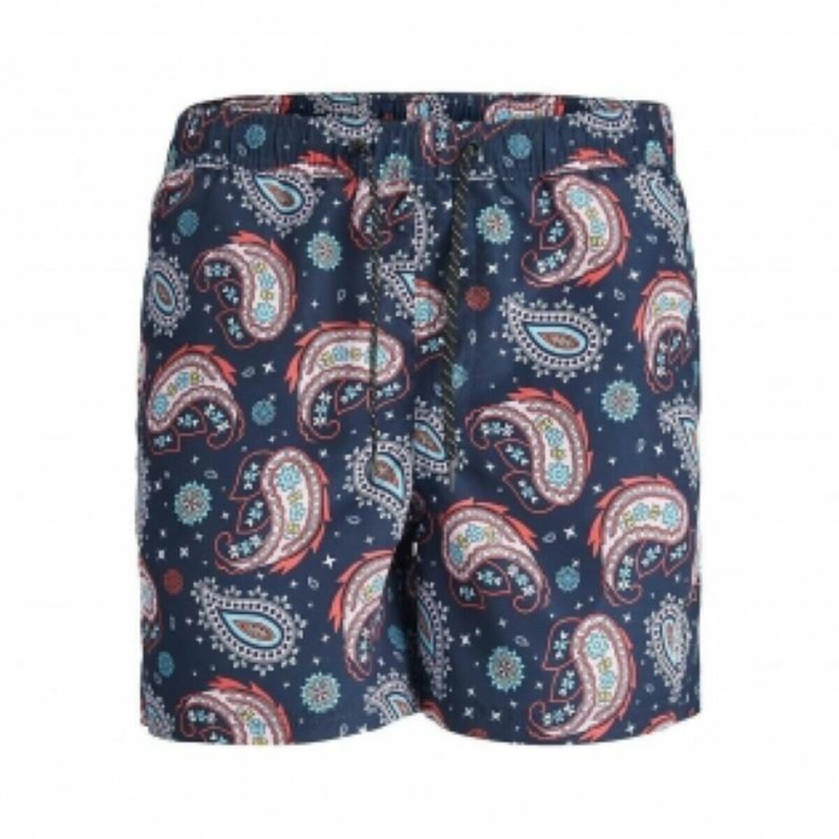 Jack&jones - Maillot De Bain Homme Jpstfiji Jjswim Paisley 12234512 - Boardshort - Bleu - 38 S - Decathlon
