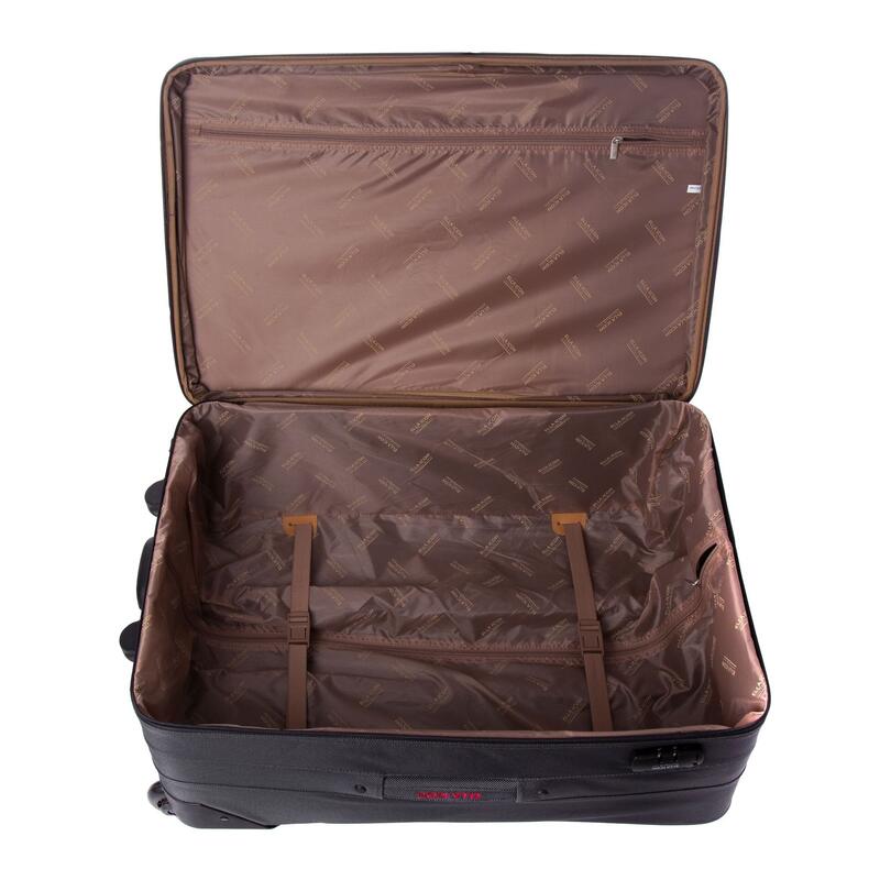Troler Carla Gri Cu Rosu 74X45X26 Cm - 1186