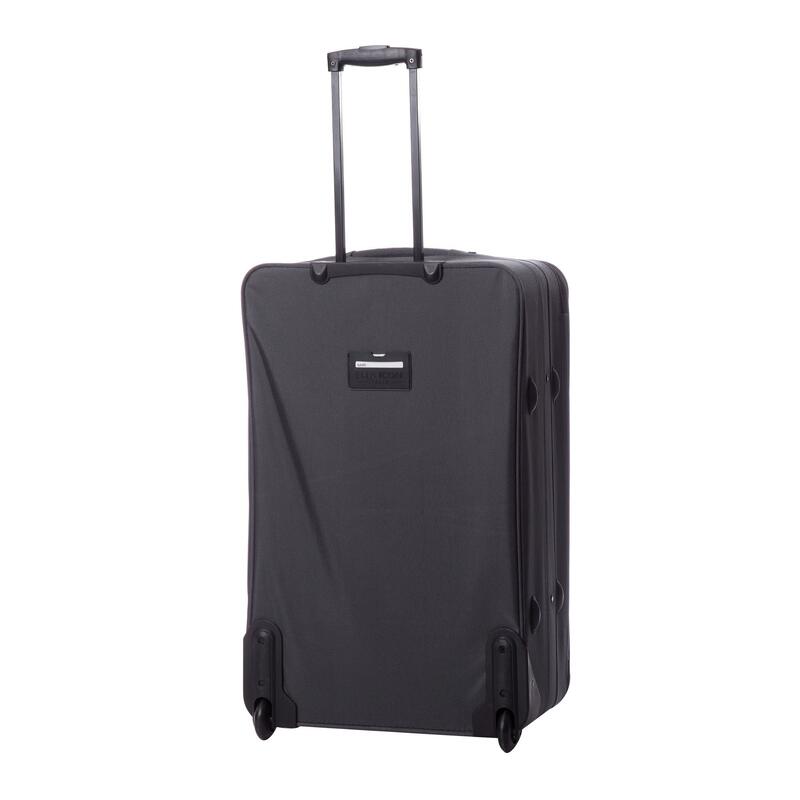 Troler Carla Gri Cu Rosu 74X45X26 Cm - 1186