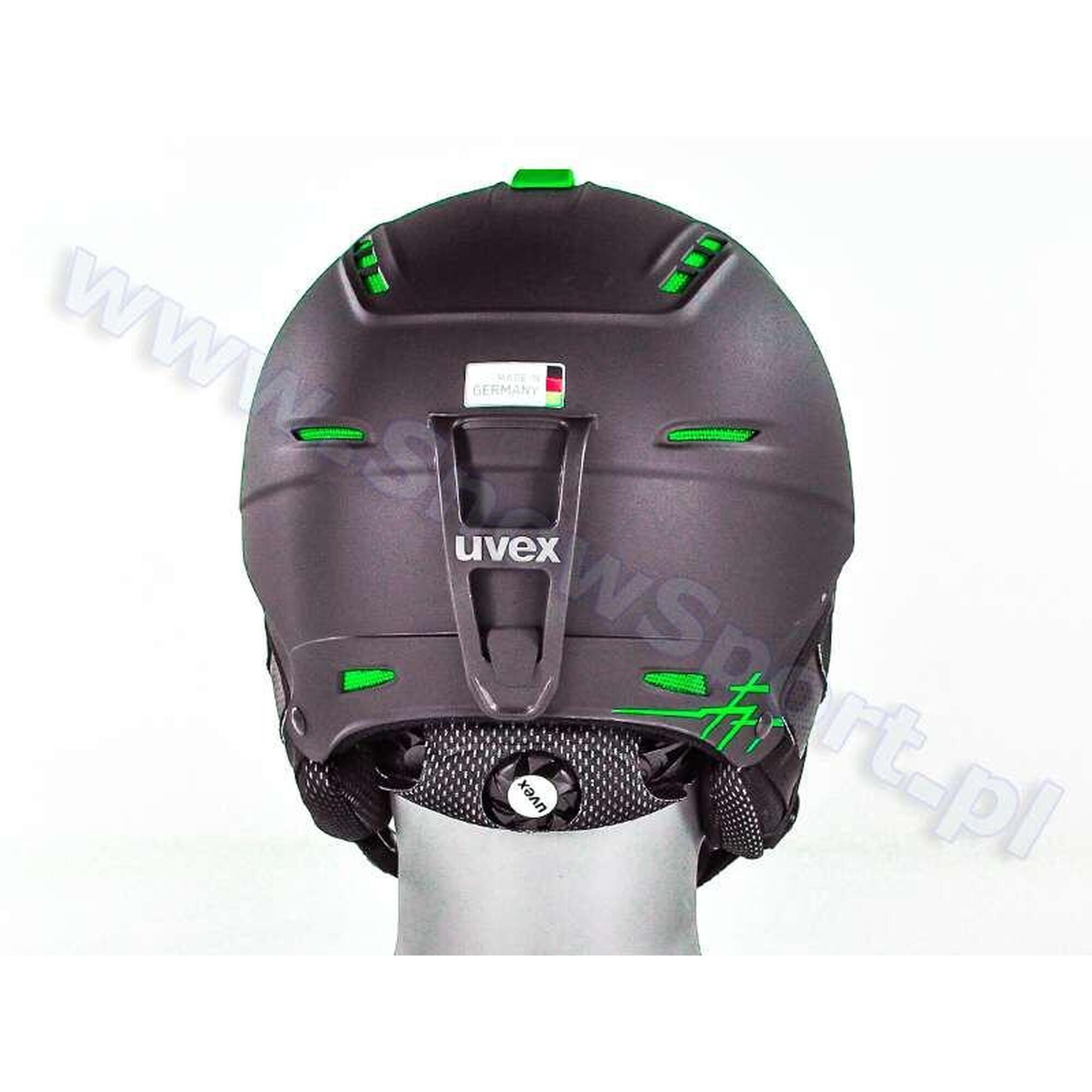 Kask Narciarski Unisex Uvex P1us Pro Black Green