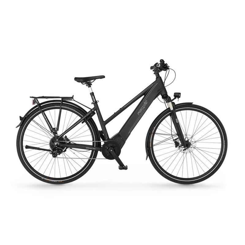 FISCHER Damen Trekking E-Bike VIATOR 6.0i grau 28 Zoll RH 44 cm 504 Wh