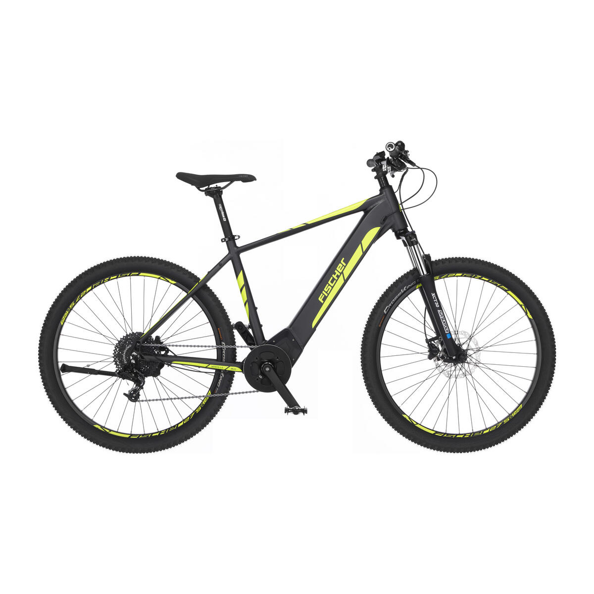 FISCHER BIKE FISCHER MONTIS 5.0i E-Bike schiefergrau, 29 Zoll, RH 51 cm, 504 Wh Restposten