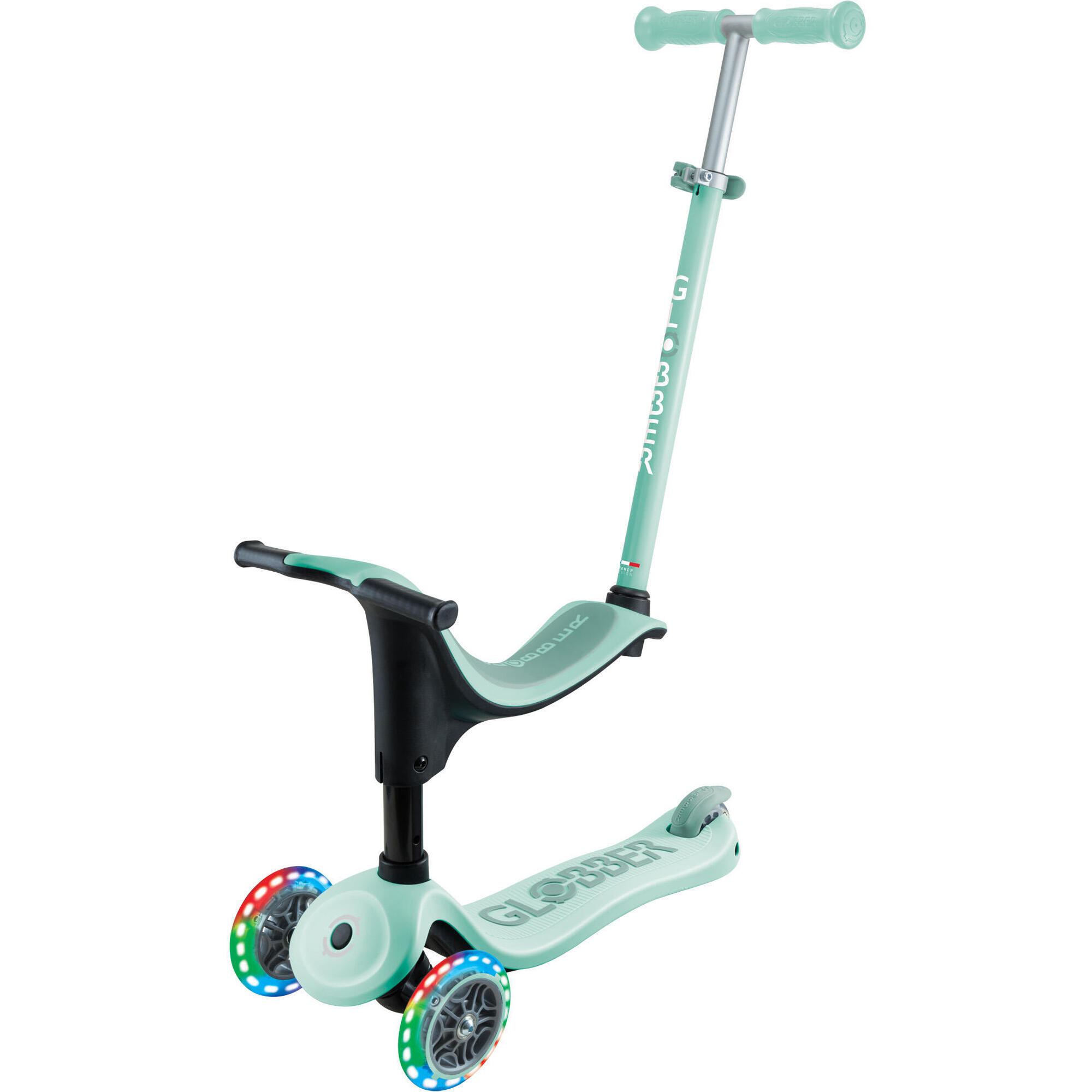 GO UP Sporty Lights Scooter / Triciclo Menta Pistacchio