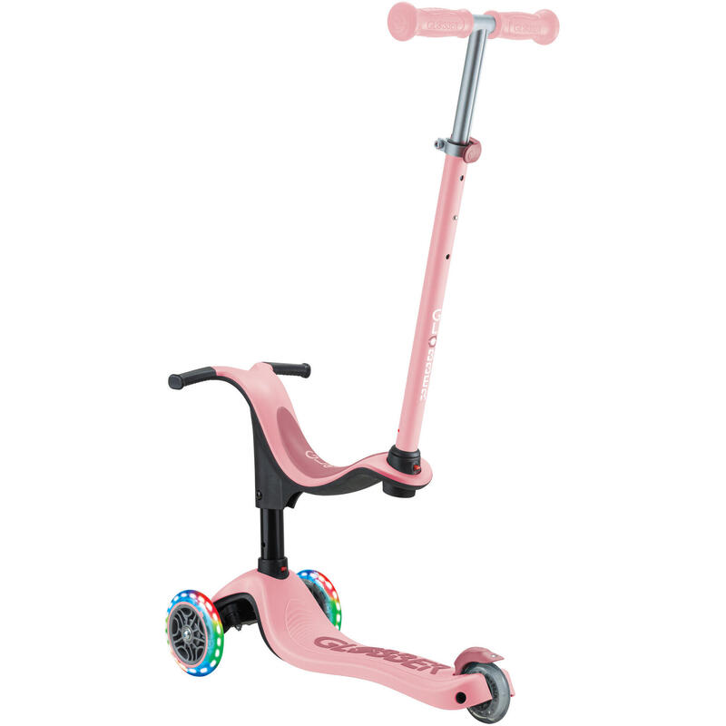 Scooter Laufrad / Dreirad  GO UP Sporty Lights  Deep Pastel Pink