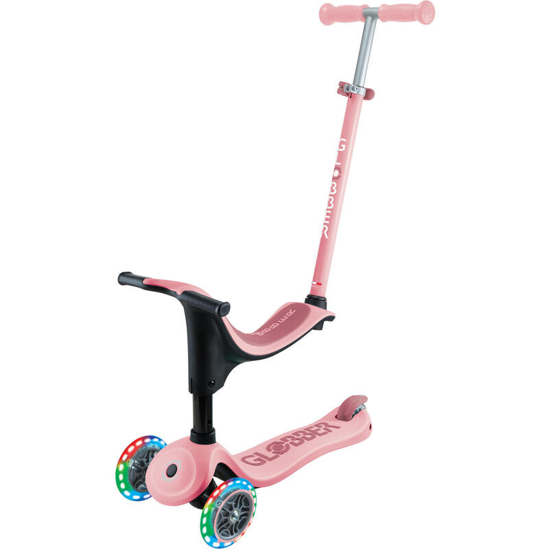 Scooter Laufrad / Dreirad  GO UP Sporty Lights  Deep Pastel Pink