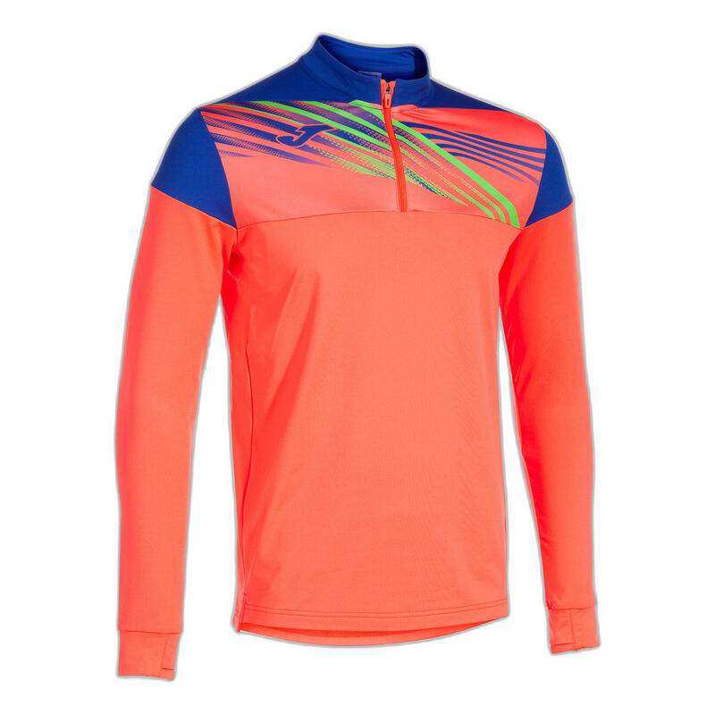 Sudadera Running Hombre Joma Elite X Coral Flúor