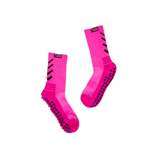 Adult Grip Socks - Vivid Pink