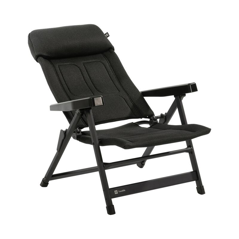 Travellife Lucca chaise réglable lounge true black