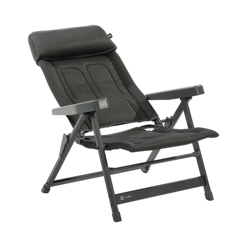 Travellife Lucca chaise réglable lounge deep grey