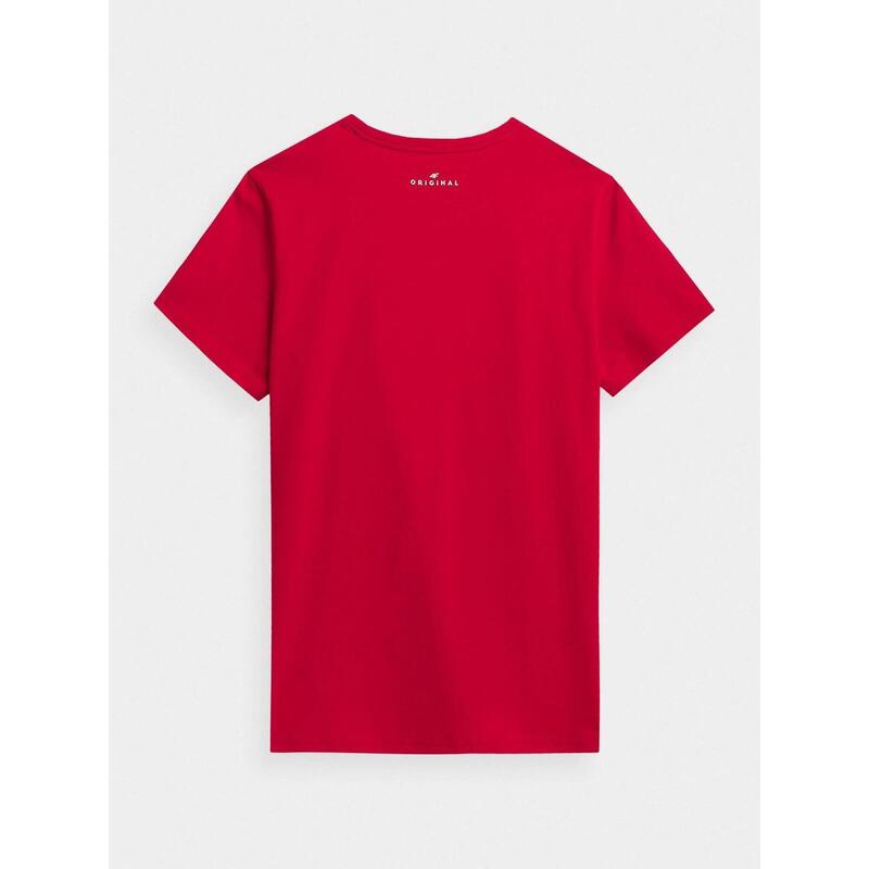 Tricou barbati 4F  TSM019, Rosu, 3XL