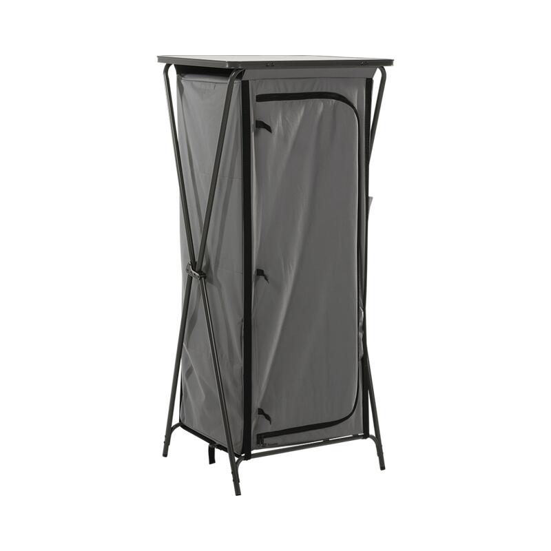 Travellife Toledo armoire de rangement pliable haute dark grey