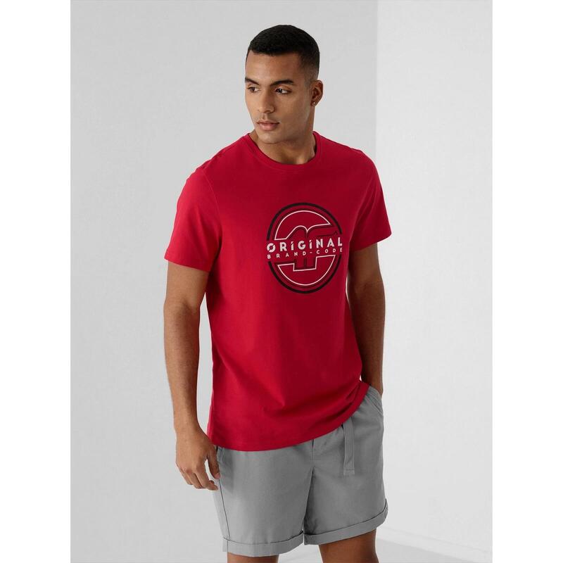 Tricou barbati 4F  TSM019, Rosu, 3XL