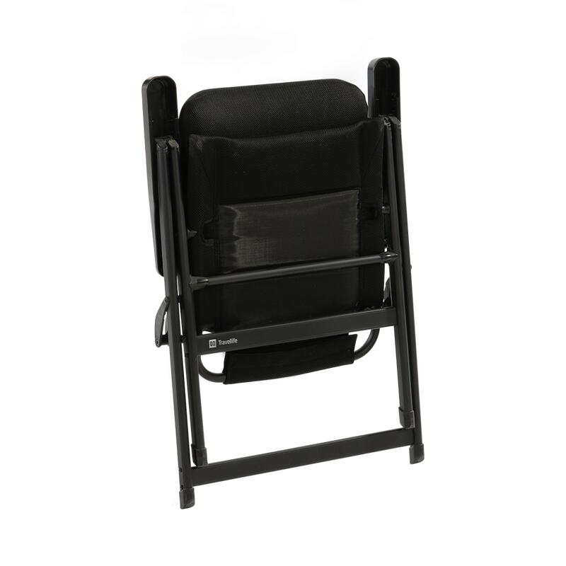 Travellife Barletta chaise réglable comfort M black