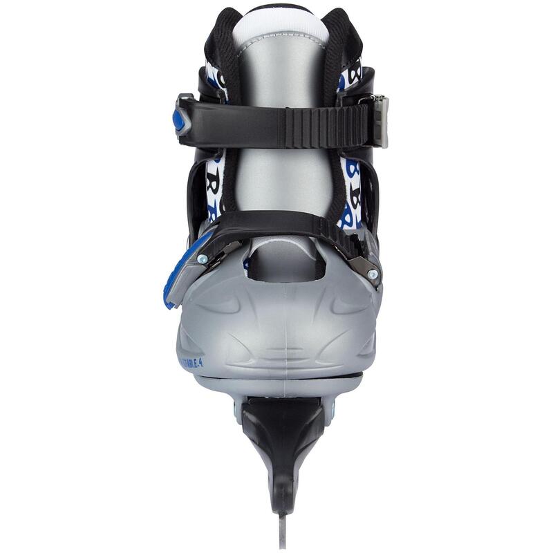 Patine reglabile Nijdam HardBoot junior, Gri/Negru, 34-37