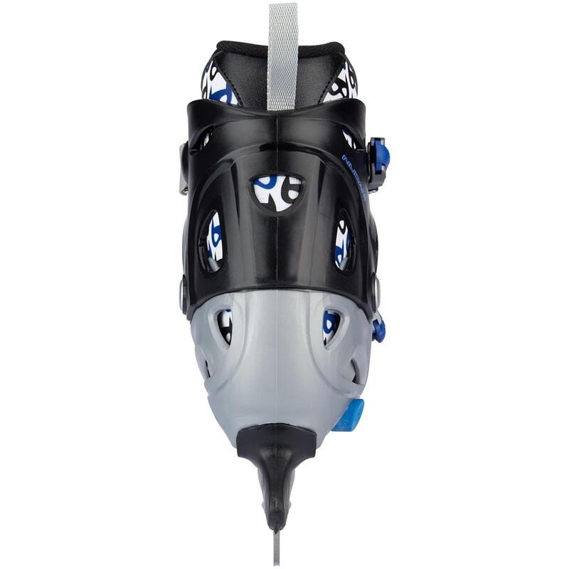 Patine reglabile Nijdam HardBoot junior, Gri/Negru, 34-37
