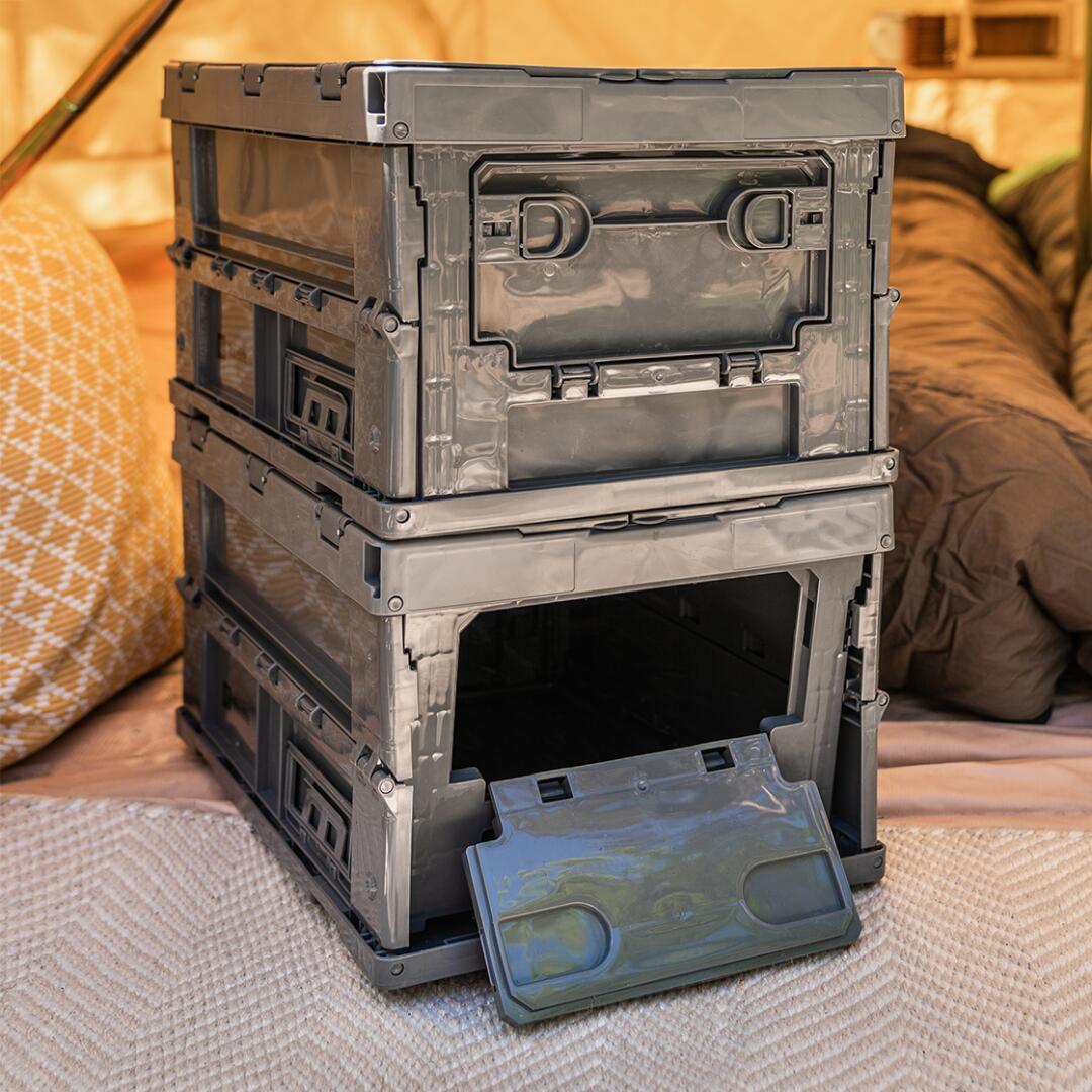 Travellife Bodin opbergdoos opvouwbaar klein dark grey 2/5