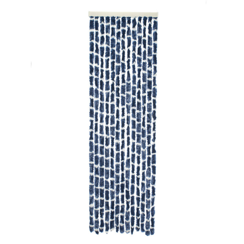 Travellife Chenille Rayé bleu/blanc 56x185 cm